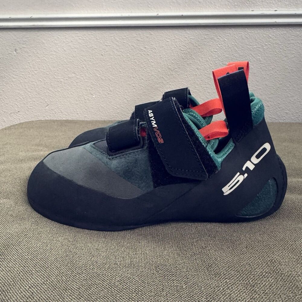 Adidas Rock Climbing Shoes 5.10 Asym VCS  Black Men's Sz 6.5 EUR 39 1/3